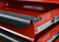 Tekerlekler Üzerinde Kırmızı Ağır Depolama Metal Aracı Kabine Araç Kutusu Kilitlenebilir