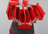 Kırmızı 21 &quot;530mm Konsol Alet Kutusu, Taşınabilir Metal Mobil Alet Sandığı